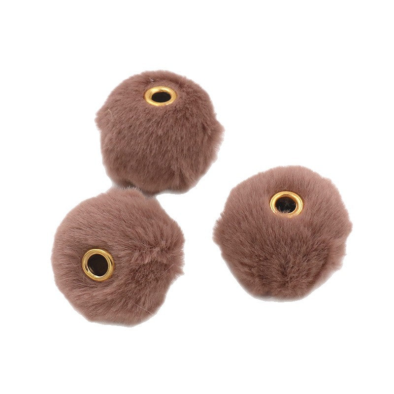 25mm Fuzzy Beads Spacer, Soft Fluffy Spacer,Mix Color Faux Furry Beads, Beads For Pen, Large Hole Spacer Beads (Copy)