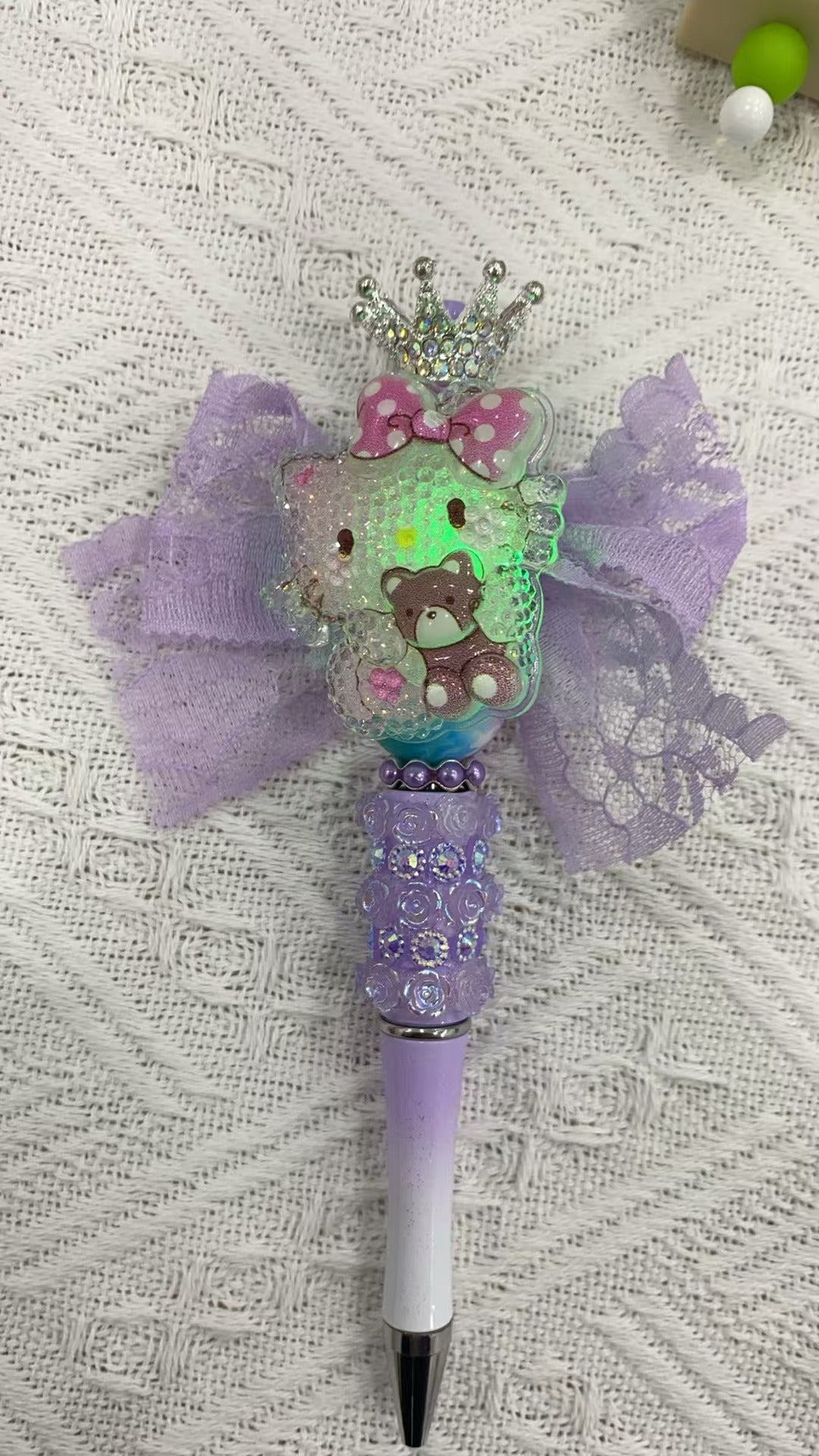 DIY Accessory for Fancy Lighting Beadable Pen Keychain Making