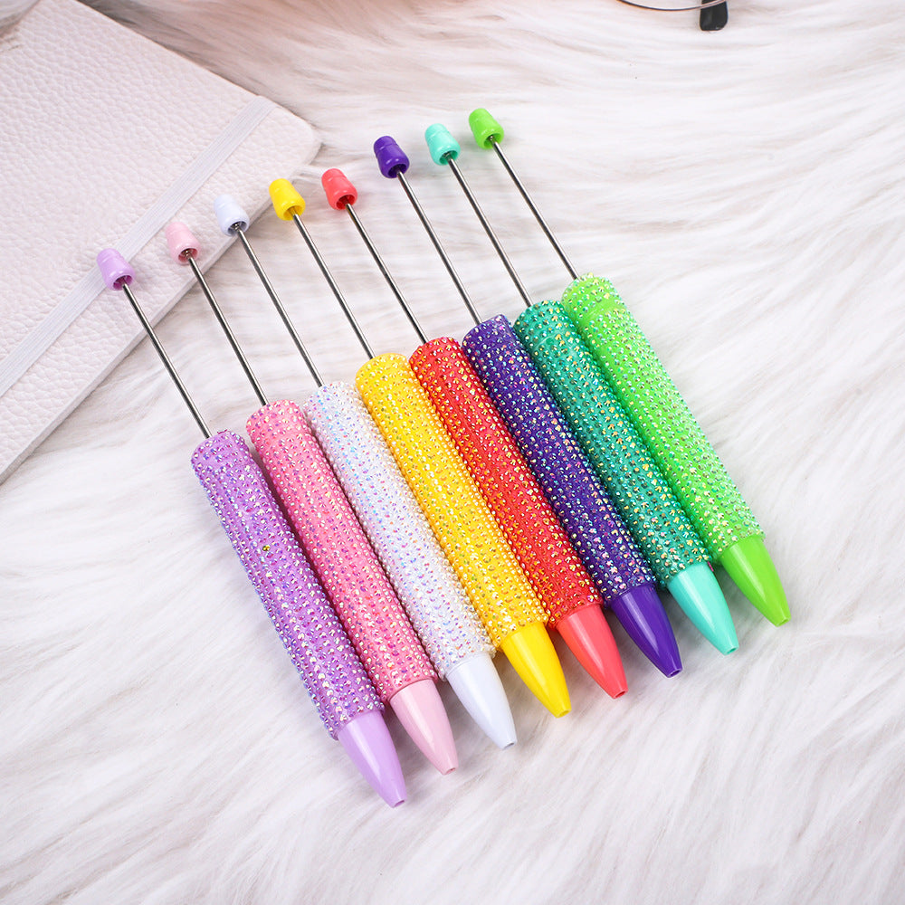 Colorful rhinestone beadable pens bling pen wholesale