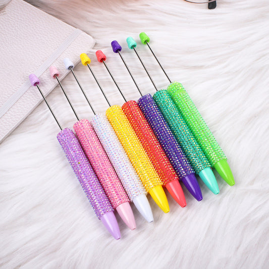 Colorful rhinestone beadable pens bling pen wholesale