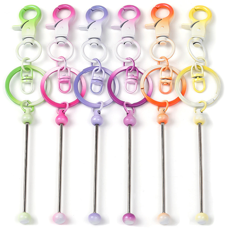 New Gradient Beadable Keychain Bars for DIY making