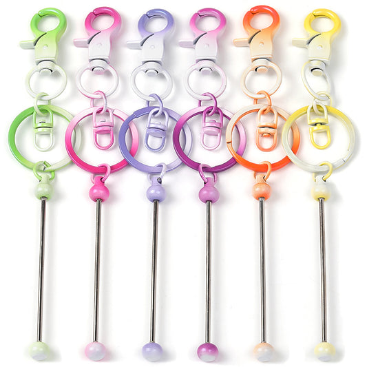 New Gradient Beadable Keychain Bars for DIY making