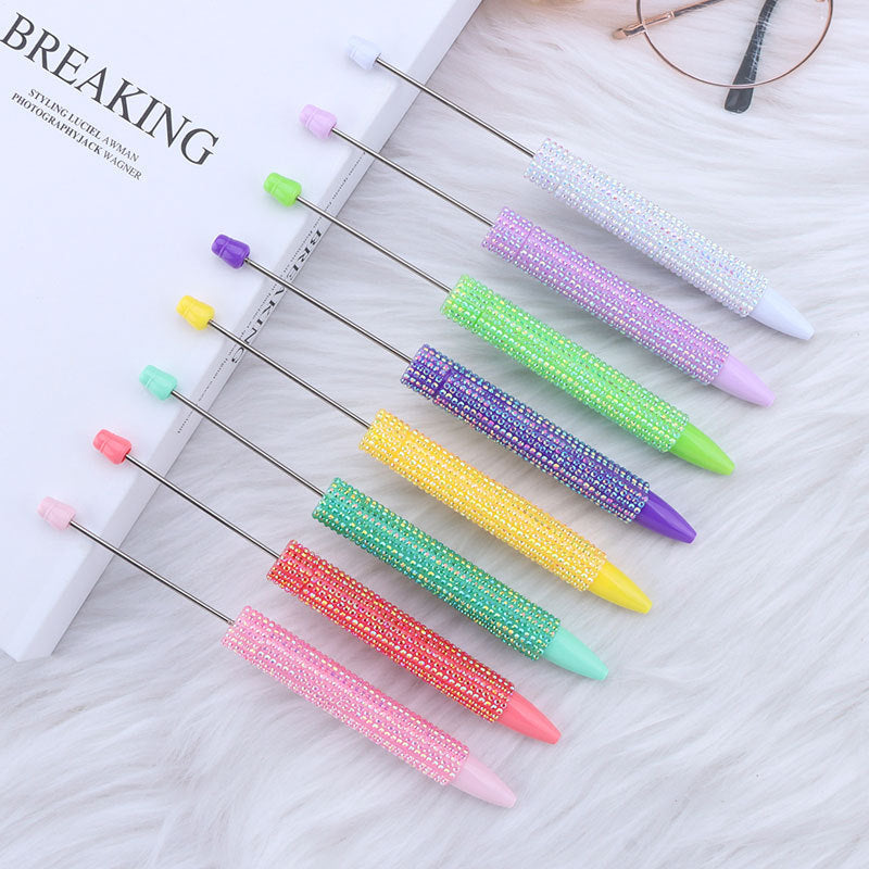 Colorful rhinestone beadable pens bling pen wholesale