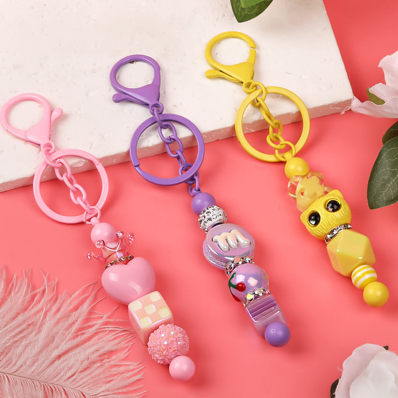 New Gradient Beadable Keychain Bars for DIY making