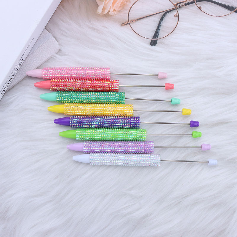Colorful rhinestone beadable pens bling pen wholesale