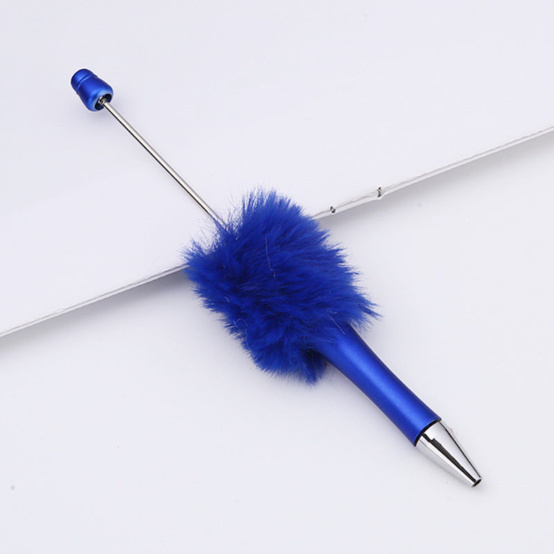 DIY Beadable Pom Pom Fluffy Beadable Pen