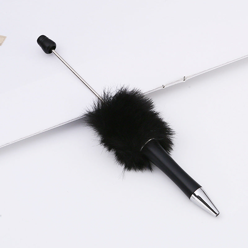DIY Beadable Pom Pom Fluffy Beadable Pen