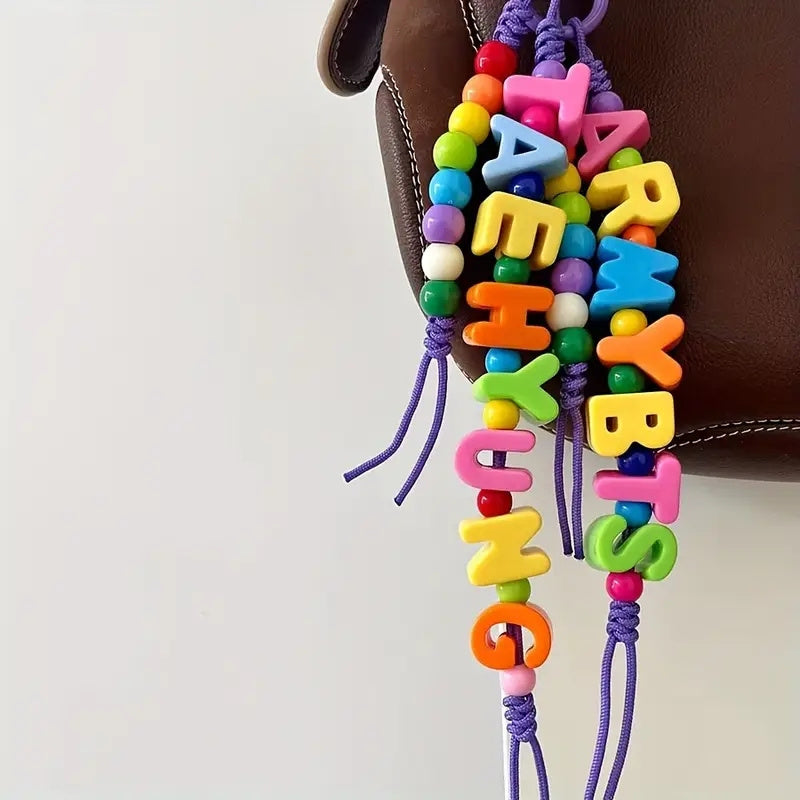 36pcs DIY Acrylic Alphabet & Number Beads with Hole for Stringing, 26 Letters & 10 Numbers (0-9), Vibrant Colors for Keychains, Shoe Charms, Bag Accessories, Phone Chains, String for Bracelet Making, Keychains, Creative Crafting, Lettered Bead Sets