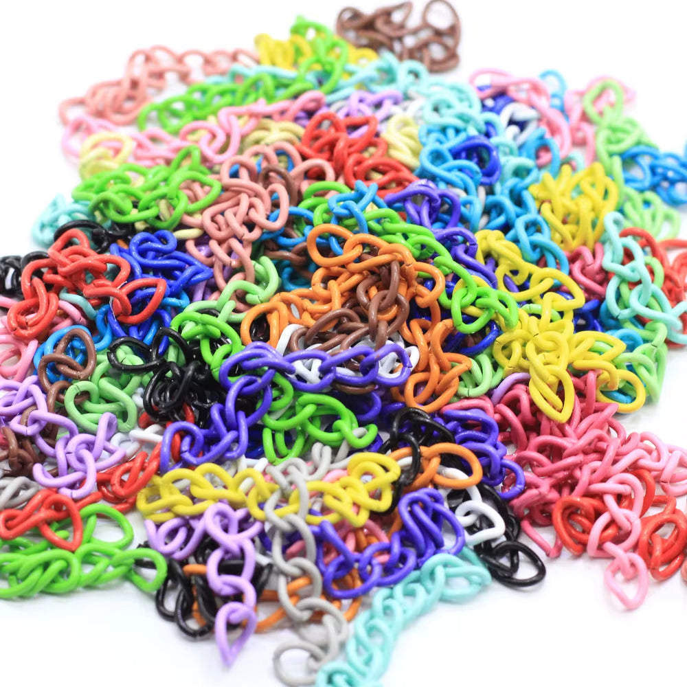 50pcs/lot 5cm Extension Chain for DIY Jewelry Making Findings Bulk Key Bracelet Extended Chains Tail Extender