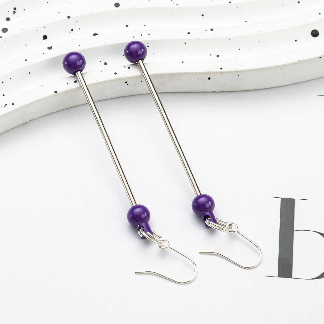 Colored Beadable Earring, blanks bars,Earrings DIY Supplies, Changable Earrings, Beaded Crafts, Perfect Gift, Make your own Charm