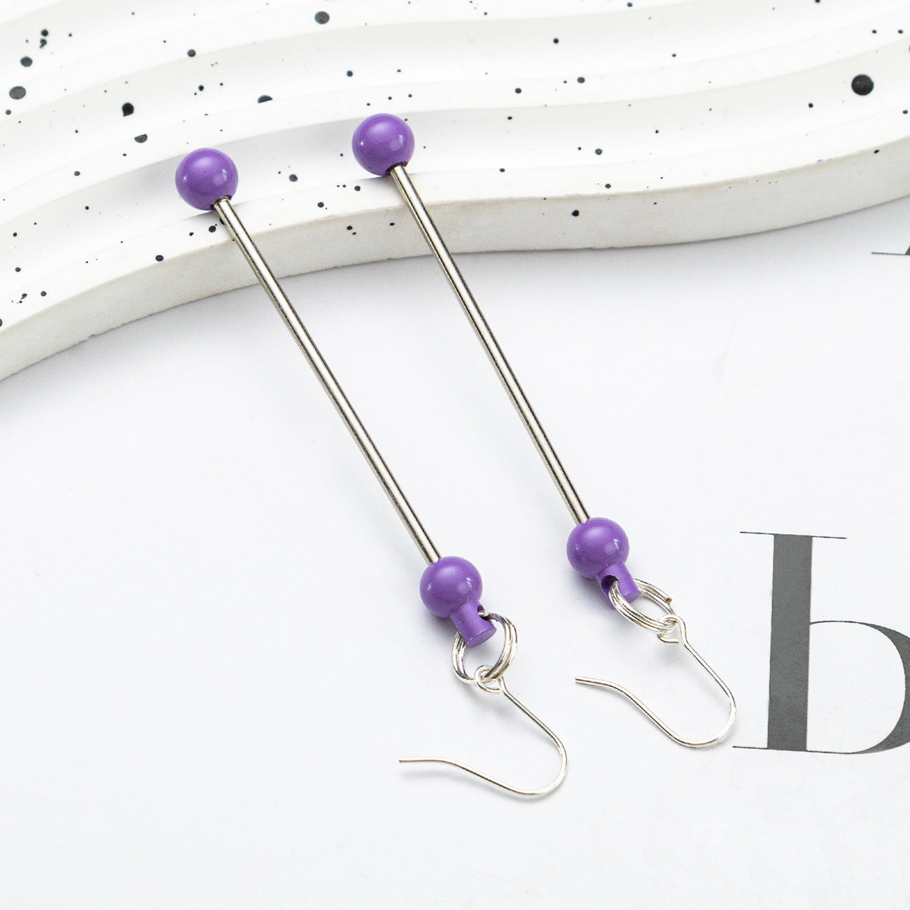 Colored Beadable Earring, blanks bars,Earrings DIY Supplies, Changable Earrings, Beaded Crafts, Perfect Gift, Make your own Charm