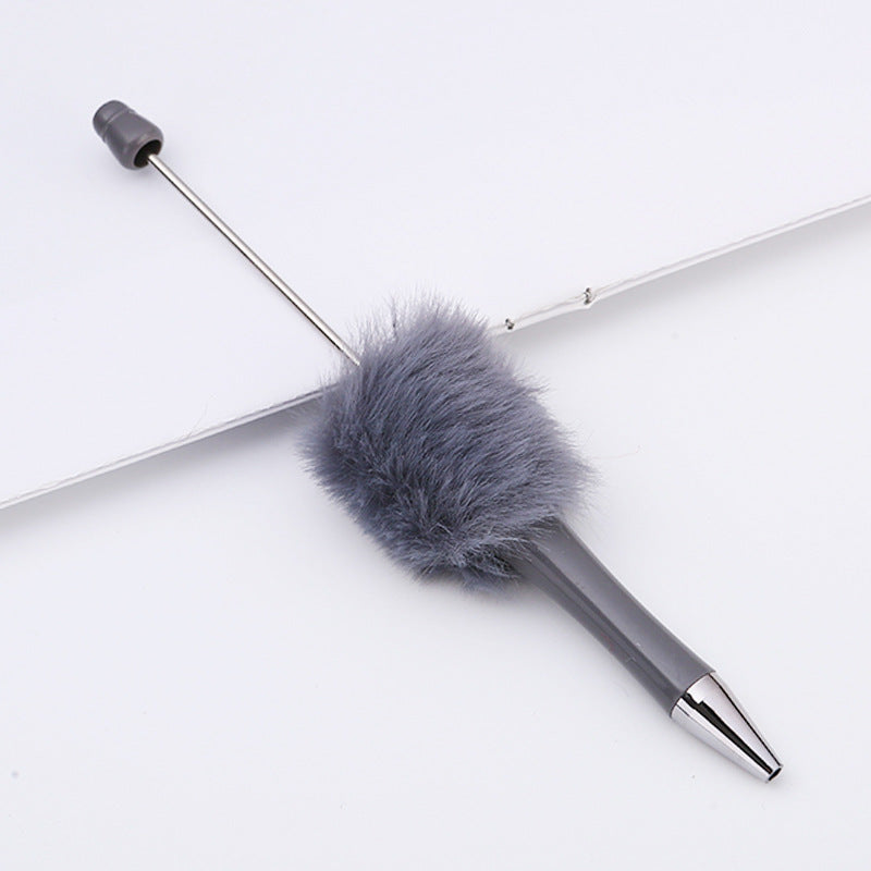 DIY Beadable Pom Pom Fluffy Beadable Pen