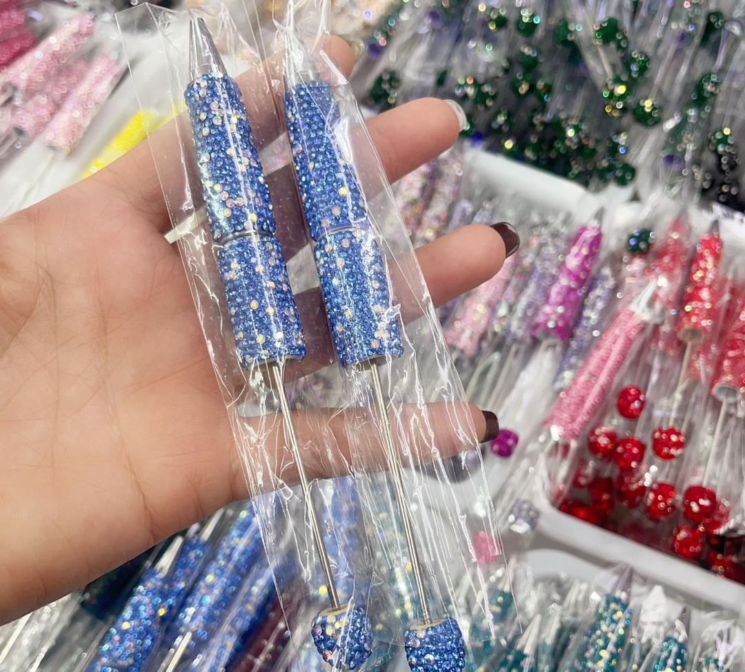 Sparkly Rhinestone Beadable DIY Fancy Pens Bling pen– Many Colors to Choose From