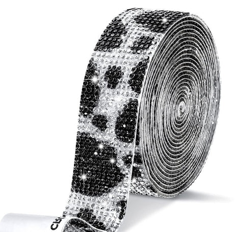 Self Adhesive Rhinestone Wrap Strip Roll Diamond Tape 1 Yard (91.44cm) 12 Row Super Sparkly Crystal For DIY Making