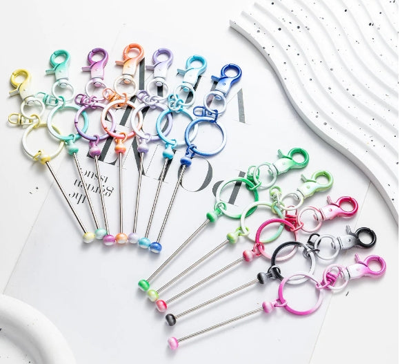 New Gradient Beadable Keychain Bars for DIY making