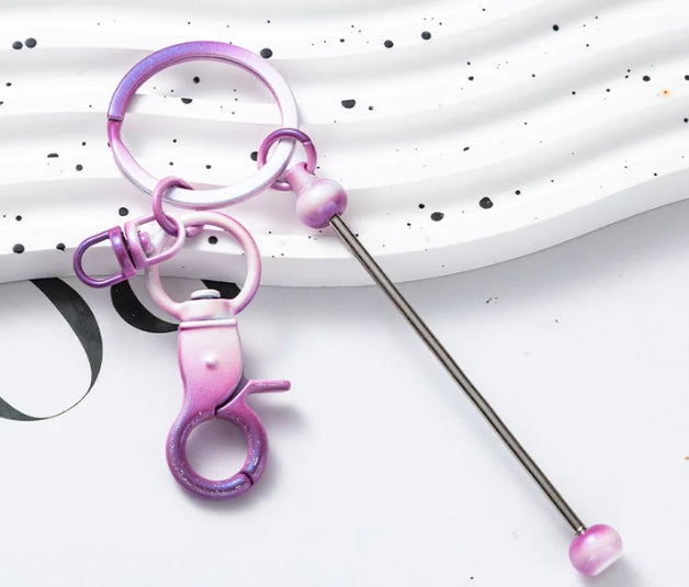 New Gradient Beadable Keychain Bars for DIY making