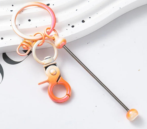 New Gradient Beadable Keychain Bars for DIY making