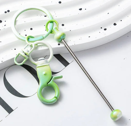 New Gradient Beadable Keychain Bars for DIY making