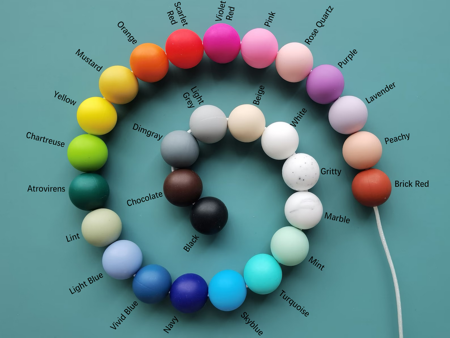 19mm Round Silicone Bead,Bulk Silicone Bead,Silicone Bead Wholesale