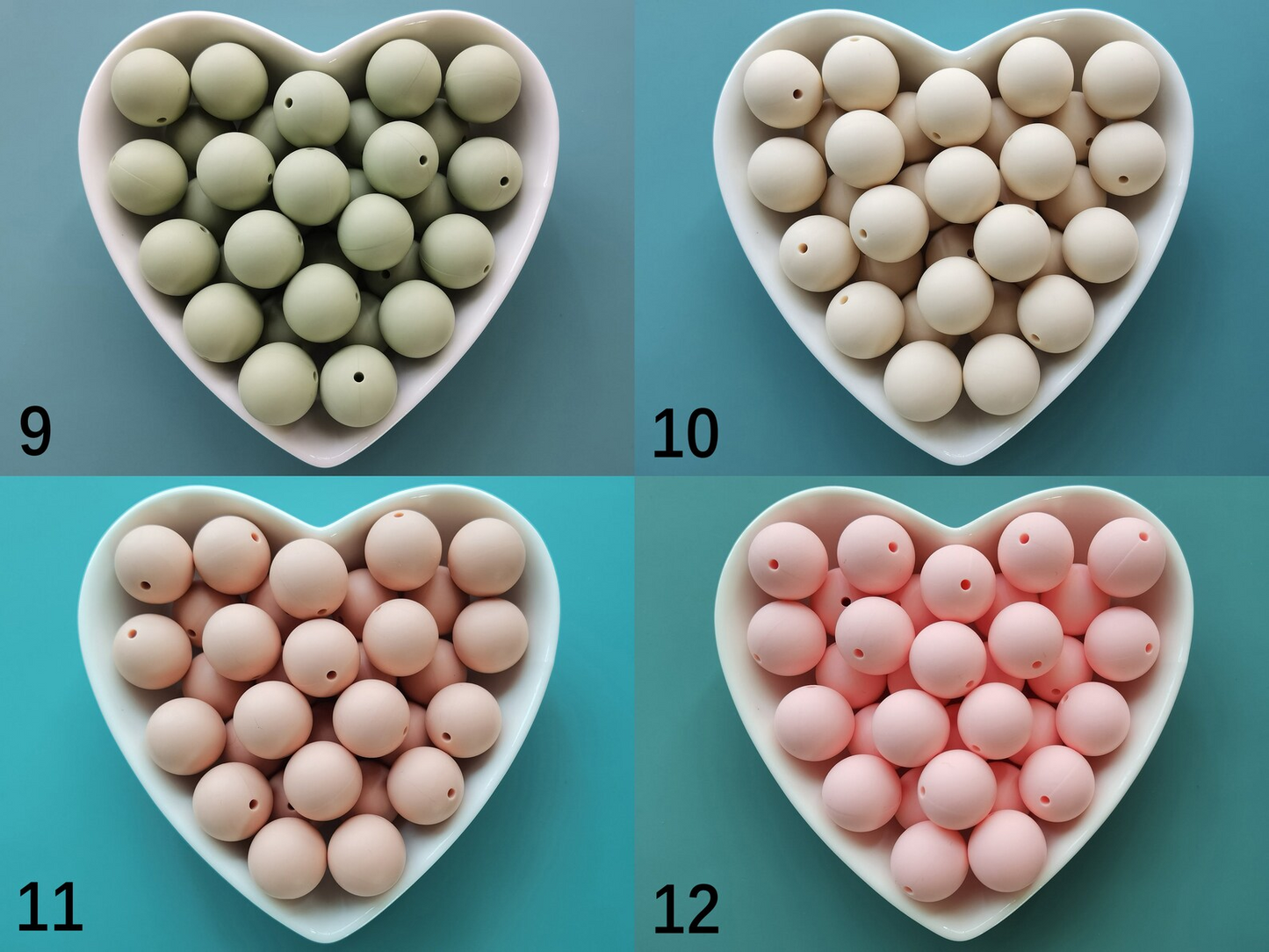 19mm Round Silicone Bead,Bulk Silicone Bead,Silicone Bead Wholesale
