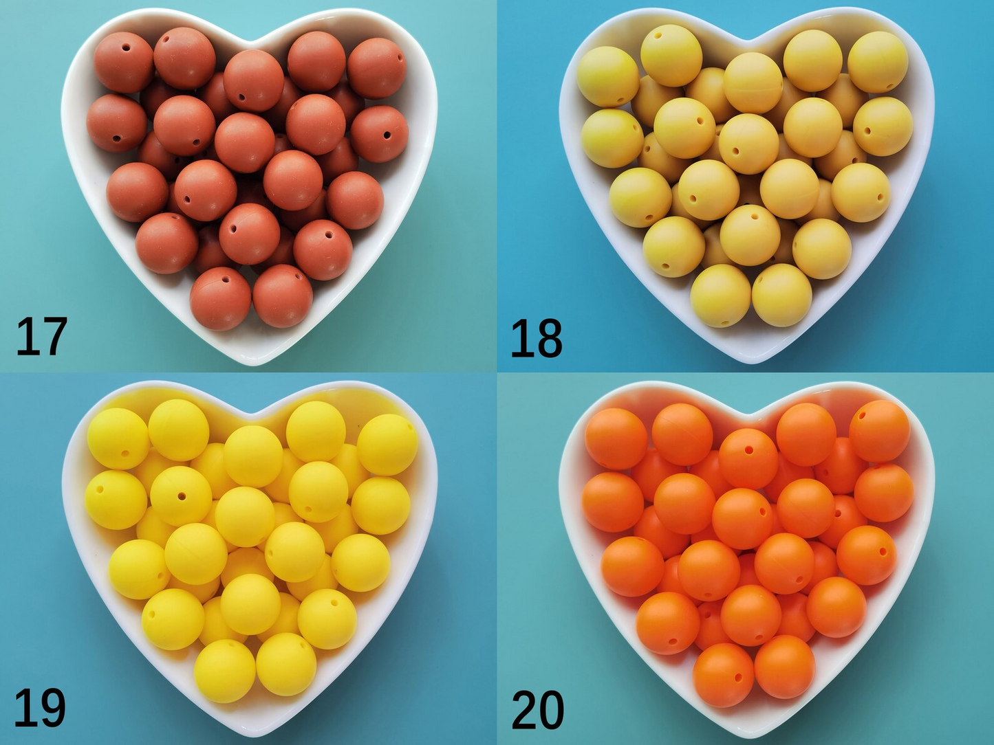 19mm Round Silicone Bead,Bulk Silicone Bead,Silicone Bead Wholesale