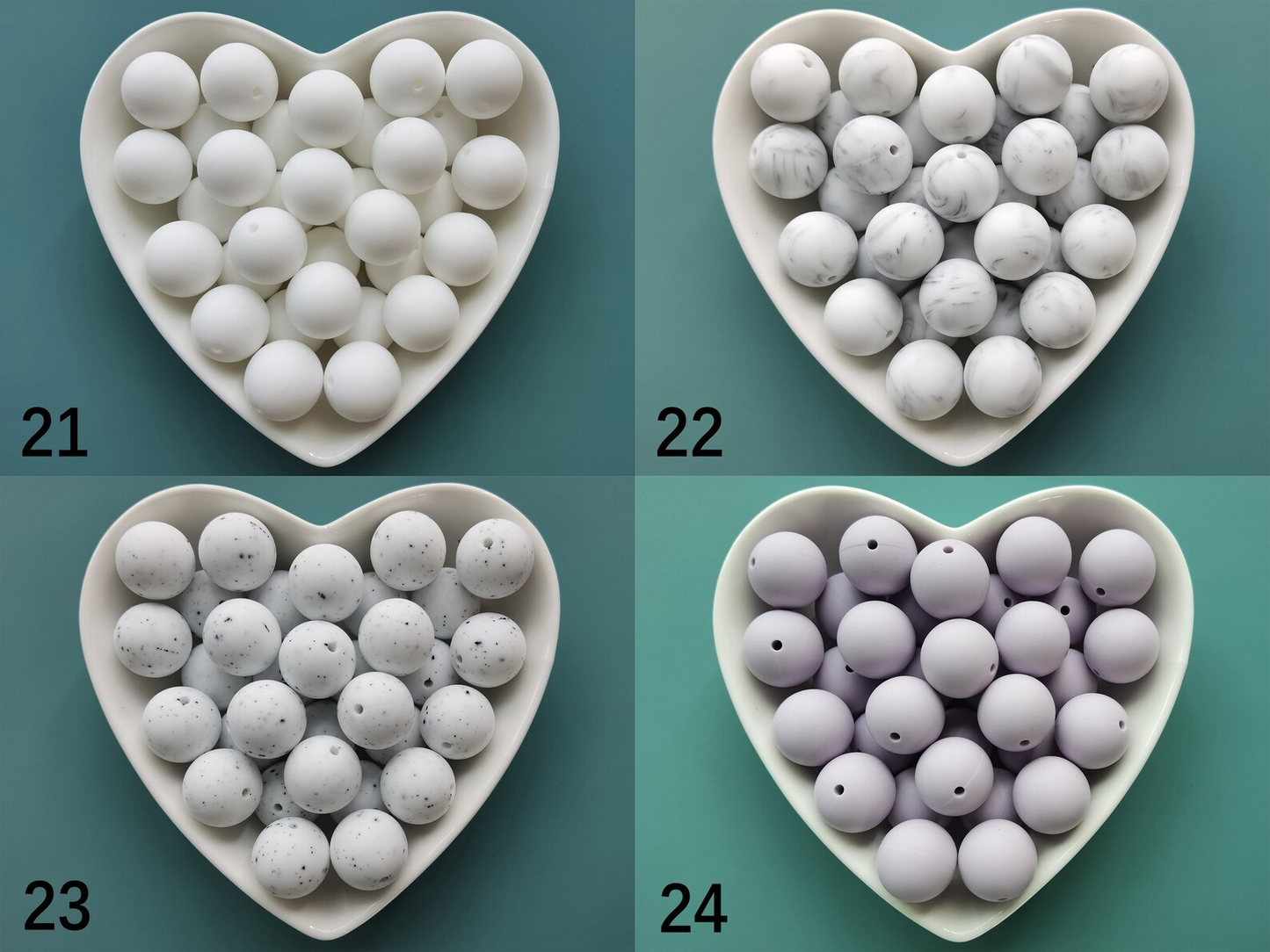 19mm Round Silicone Bead,Bulk Silicone Bead,Silicone Bead Wholesale