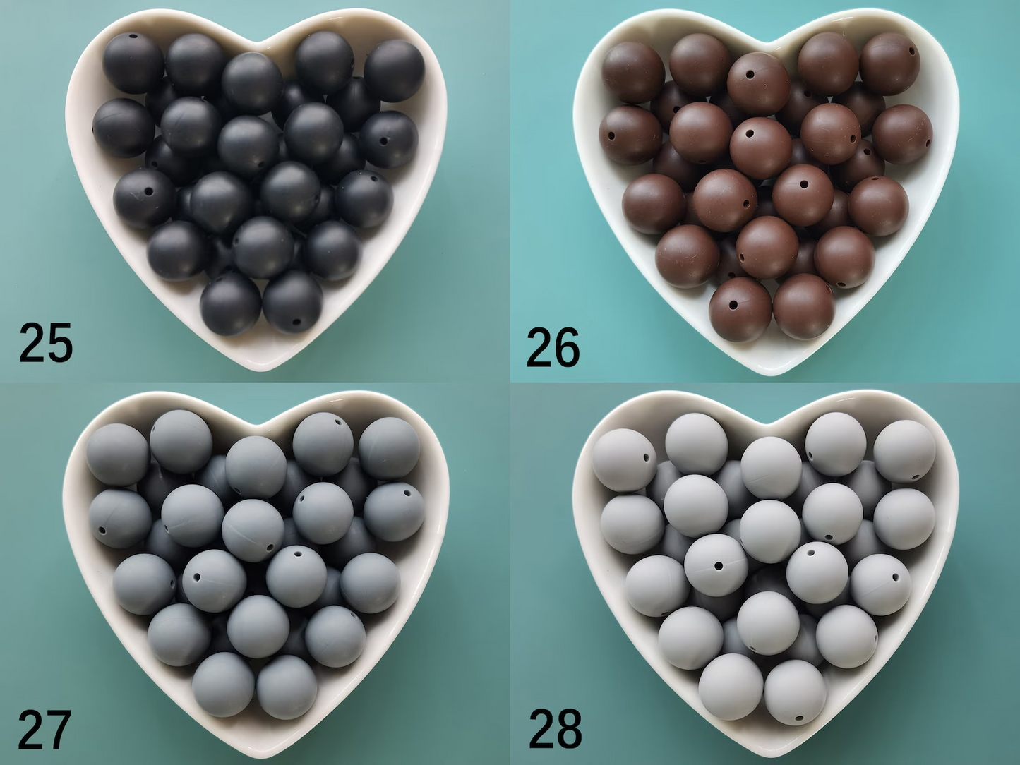 19mm Round Silicone Bead,Bulk Silicone Bead,Silicone Bead Wholesale