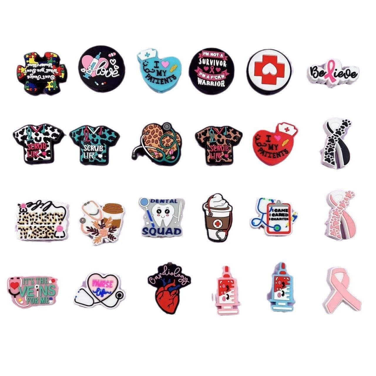 50$ For 150 Pieces On Sale Silicone Focal Beads, Random Mix