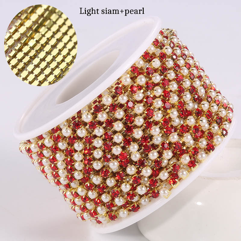 07 Diamond chain accessory for DIY fancy pens beads keychain phone chain car charm jewelry making