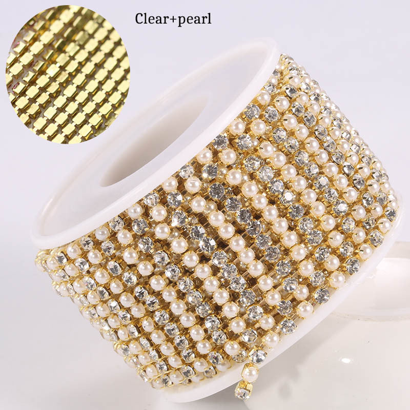 07 Diamond chain accessory for DIY fancy pens beads keychain phone chain car charm jewelry making