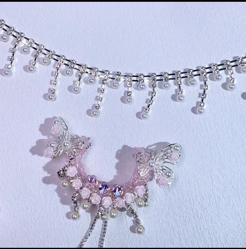 07 Diamond chain accessory for DIY fancy pens beads keychain phone chain car charm jewelry making