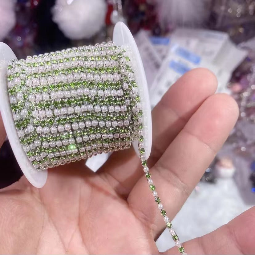07 Diamond chain accessory for DIY fancy pens beads keychain phone chain car charm jewelry making
