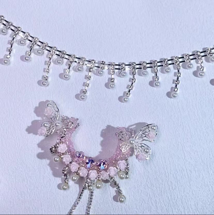 07 Diamond chain accessory for DIY fancy pens beads keychain phone chain car charm jewelry making