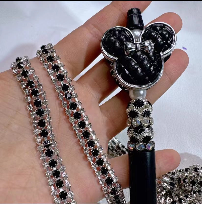 07 Diamond chain accessory for DIY fancy pens beads keychain phone chain car charm jewelry making