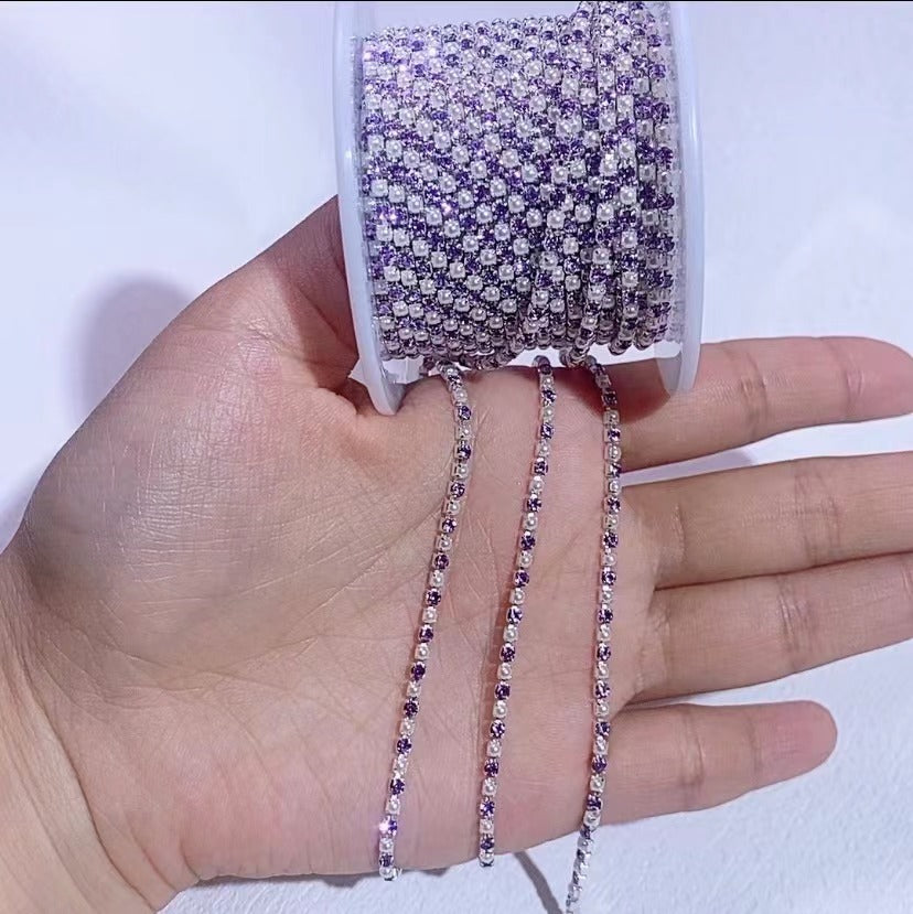 07 Diamond chain accessory for DIY fancy pens beads keychain phone chain car charm jewelry making