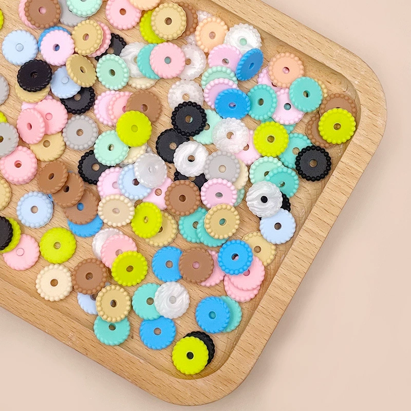 12mm New Disc Silicone Spacers for DIY Beadable Pen Keychain Car Charm Car Making