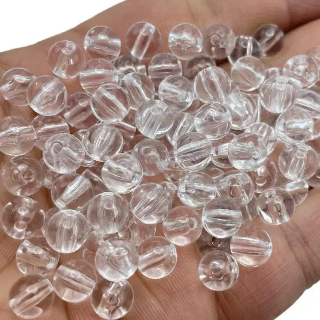 02 Clear base blank beads accessory for DIY fancy pens beads keychain phone chain car charm jewelry making