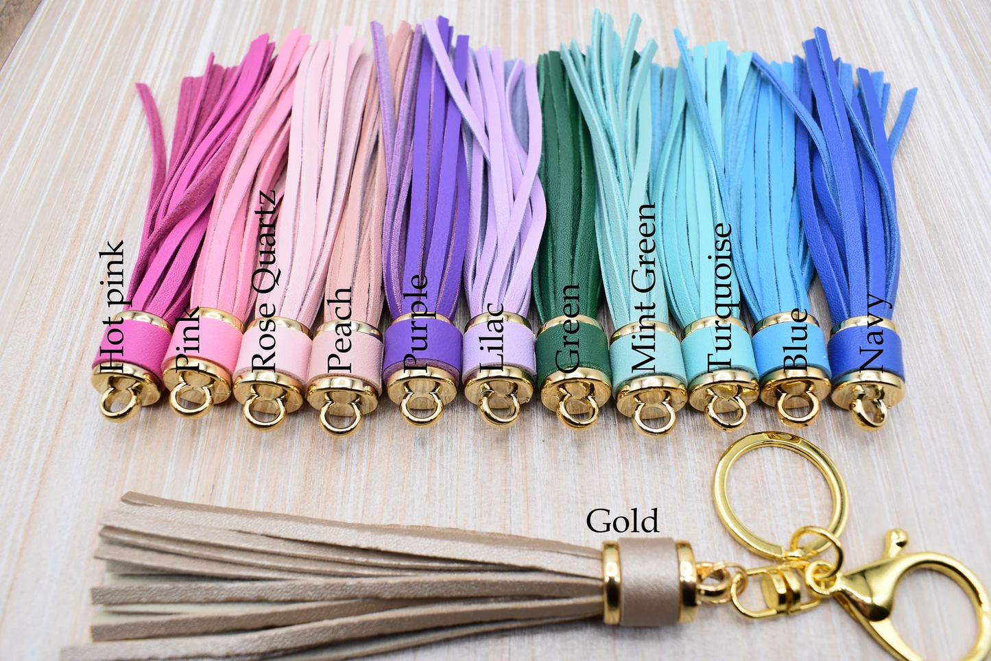 Leather Tassels With Gold Connector for DIY Crafts, Bead Garlands, Keychains and Purse Tassels, PU Leather Tassel, DIY Jewelry Making