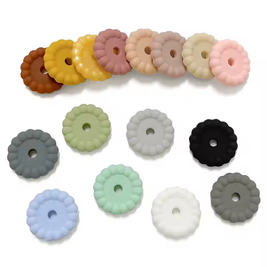 12mm & 15mm New Disc Silicone Spacers for DIY Beadable Pen Keychain Car Charm Car Making