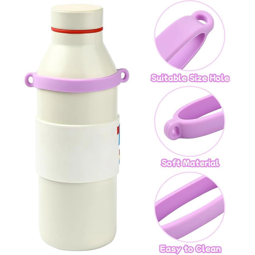Colorful Silicone Strap Ring Stanley Tumbler Cup Water Bottle Strap Holder Tumbler Decoration Accessories