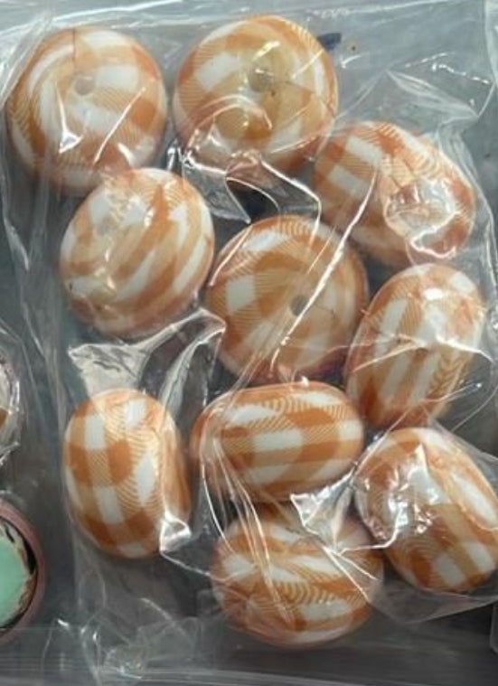 23mm Large Silicone Printed Abacus Beads for DIY Crafts Keychain Jewelry Making