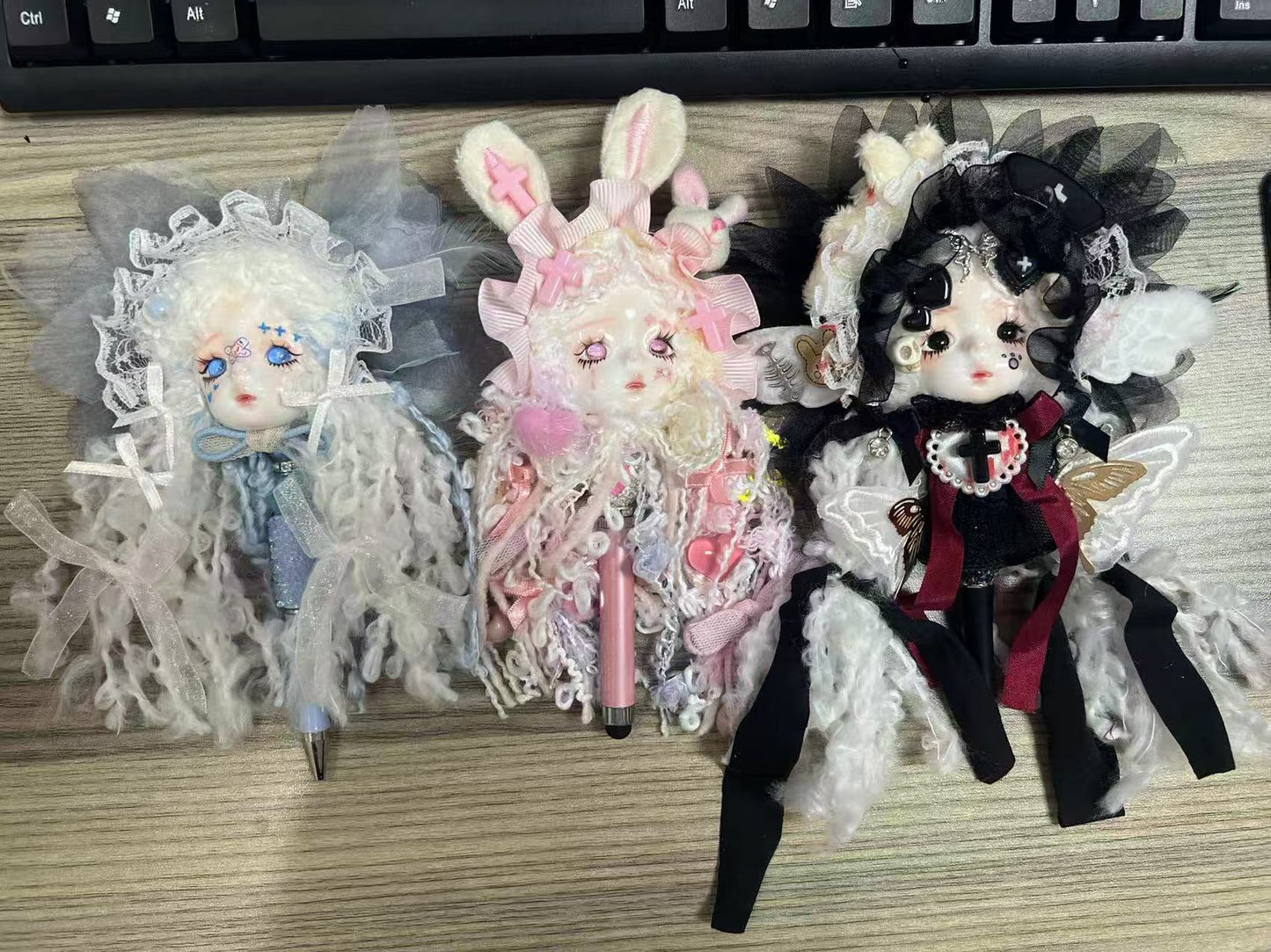 00-【Pre Order】Fancy Cute Dolls for beadable pens & keychains & bags DIY making decoration