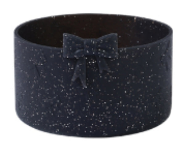 Bow Silicone Solid Glitter Boot for Stanley Cup,Anti-Slip Bottom Sleeve Cover for 40oz & 30oz Tumbler Cup Accessories,Cute 3D Bow Silicone Boot Sleeve for Tumbler Bottom Protector,Water Glasses