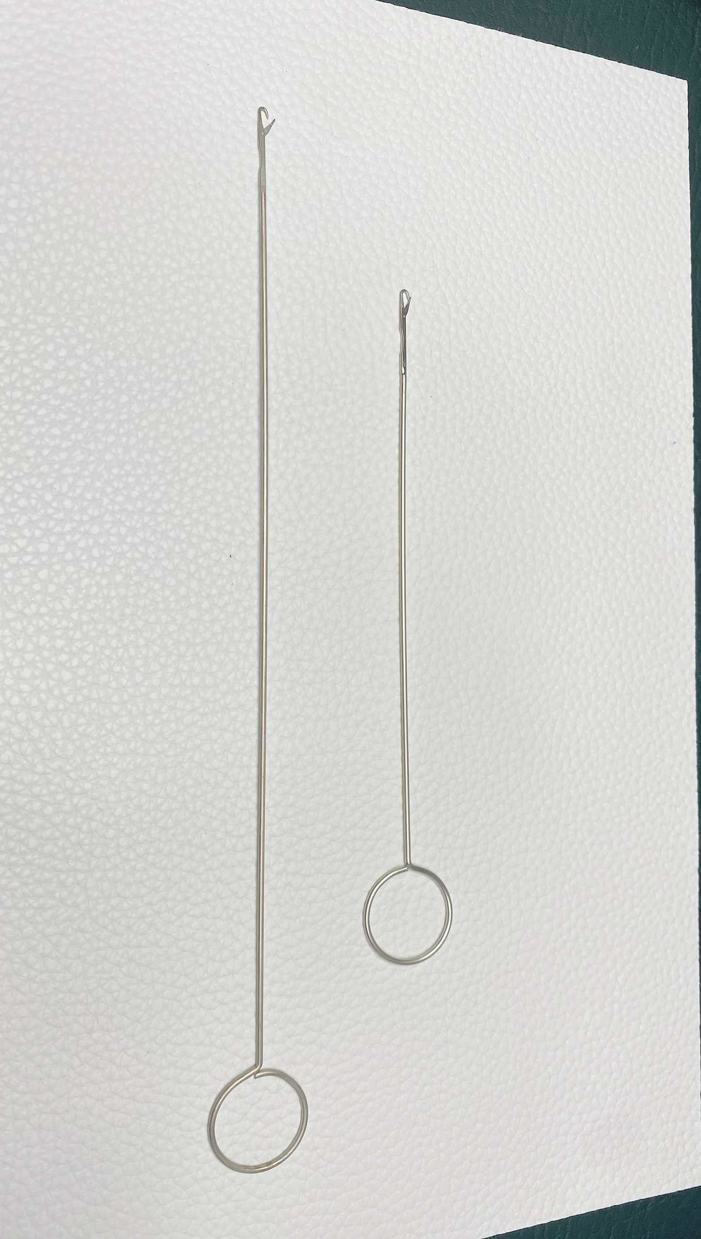 2PCS Metal Loop Turner Bead Threader for Wristlet Car Charm Car Hanger Making and Silicone Beads - Two Sizes 1.8mm Bar for large hole beads