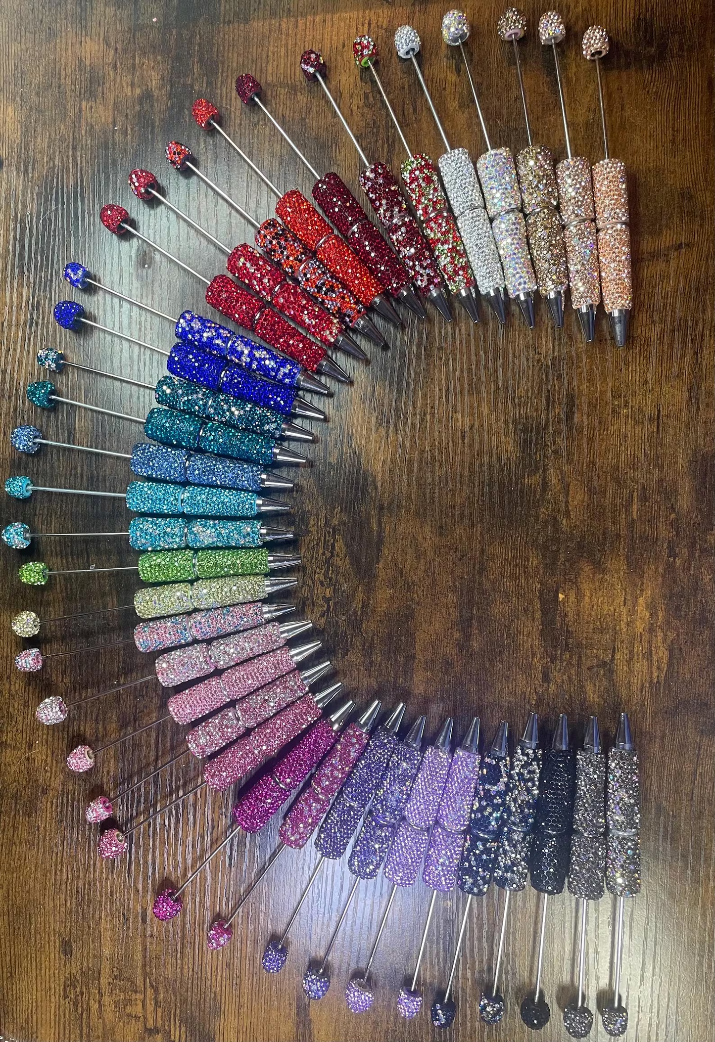 Sparkly Rhinestone Beadable DIY Fancy Pens Bling pen– Many Colors to Choose From