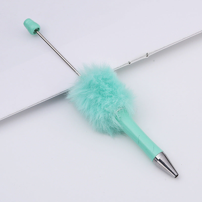DIY Beadable Pom Pom Fluffy Beadable Pen