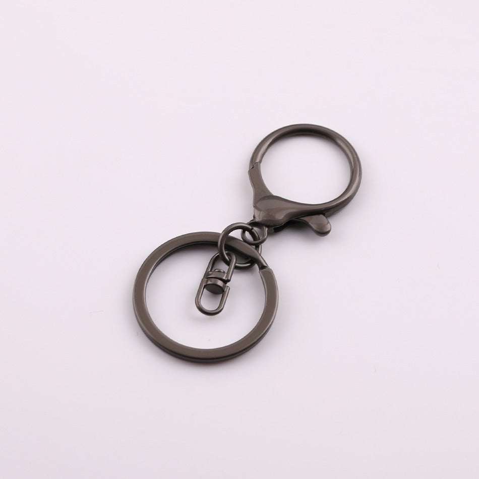 Colored Keychains, Silver Gold Rose Gold Key Ring, Metal Clasp,Lobster Claw Clasp, Swivel Connector, Key Ring，DIY Jewelry Making Bag Charm
