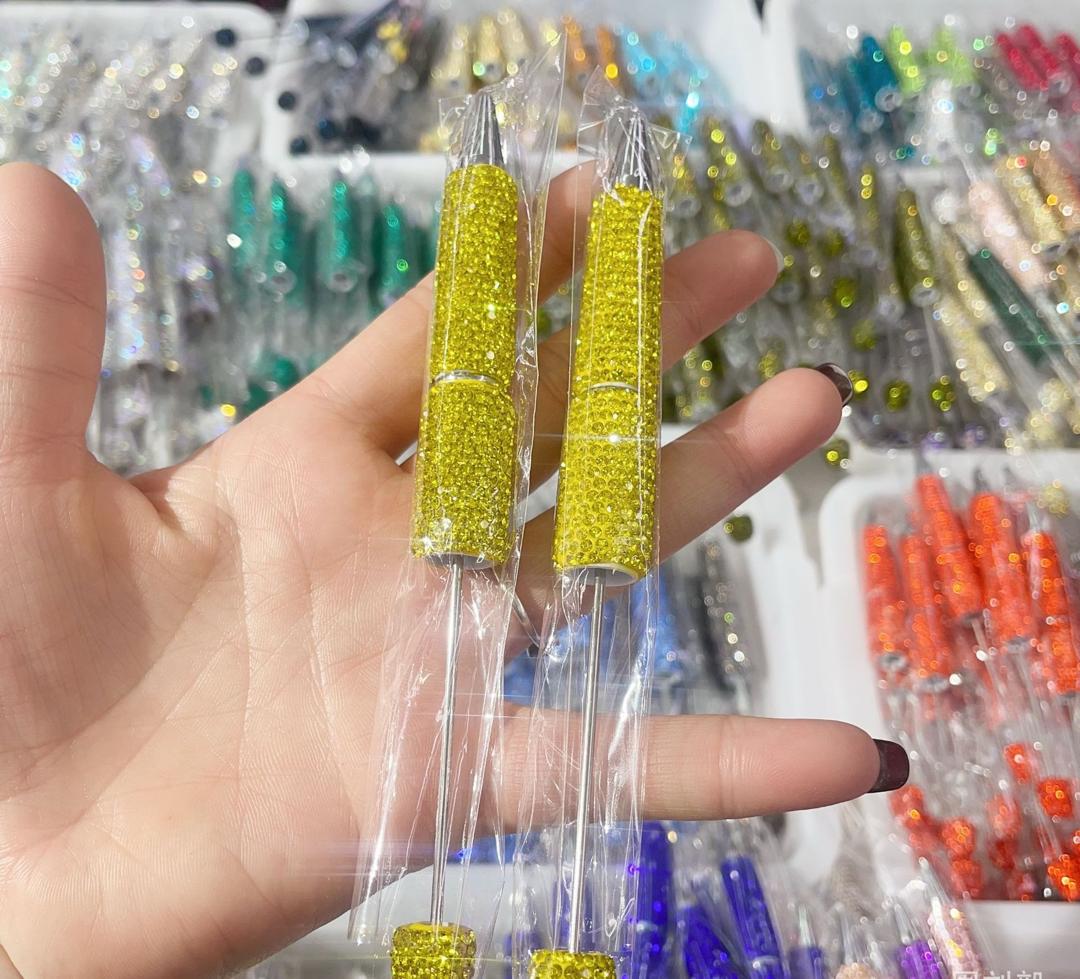 Sparkly Rhinestone Beadable DIY Fancy Pens Bling pen– Many Colors to Choose From