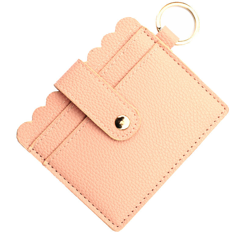 Leopard/Flower/butterfly Patterns Women Slim Credit Card Holder Mini Front Pocket Wallet Coin Purse Keychain