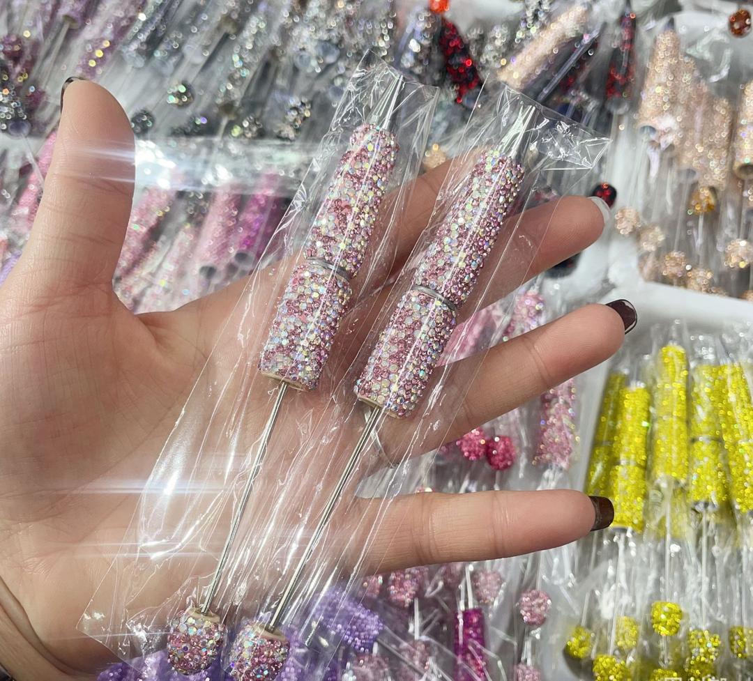 Sparkly Rhinestone Beadable DIY Fancy Pens Bling pen– Many Colors to Choose From